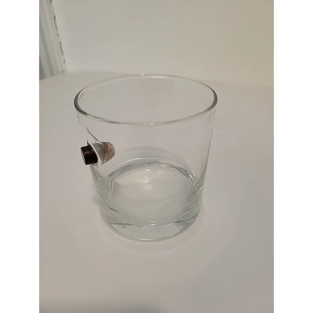 BenShot 11oz Rocks Glass with Real .308 Bullet Hand-Sculpted Whiskey Glass Set 4